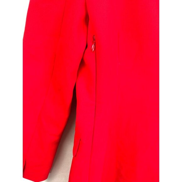 Zara Asymmetric one shoulder Red Blazer Dress blogg fav Size M - Picture 9 of 9